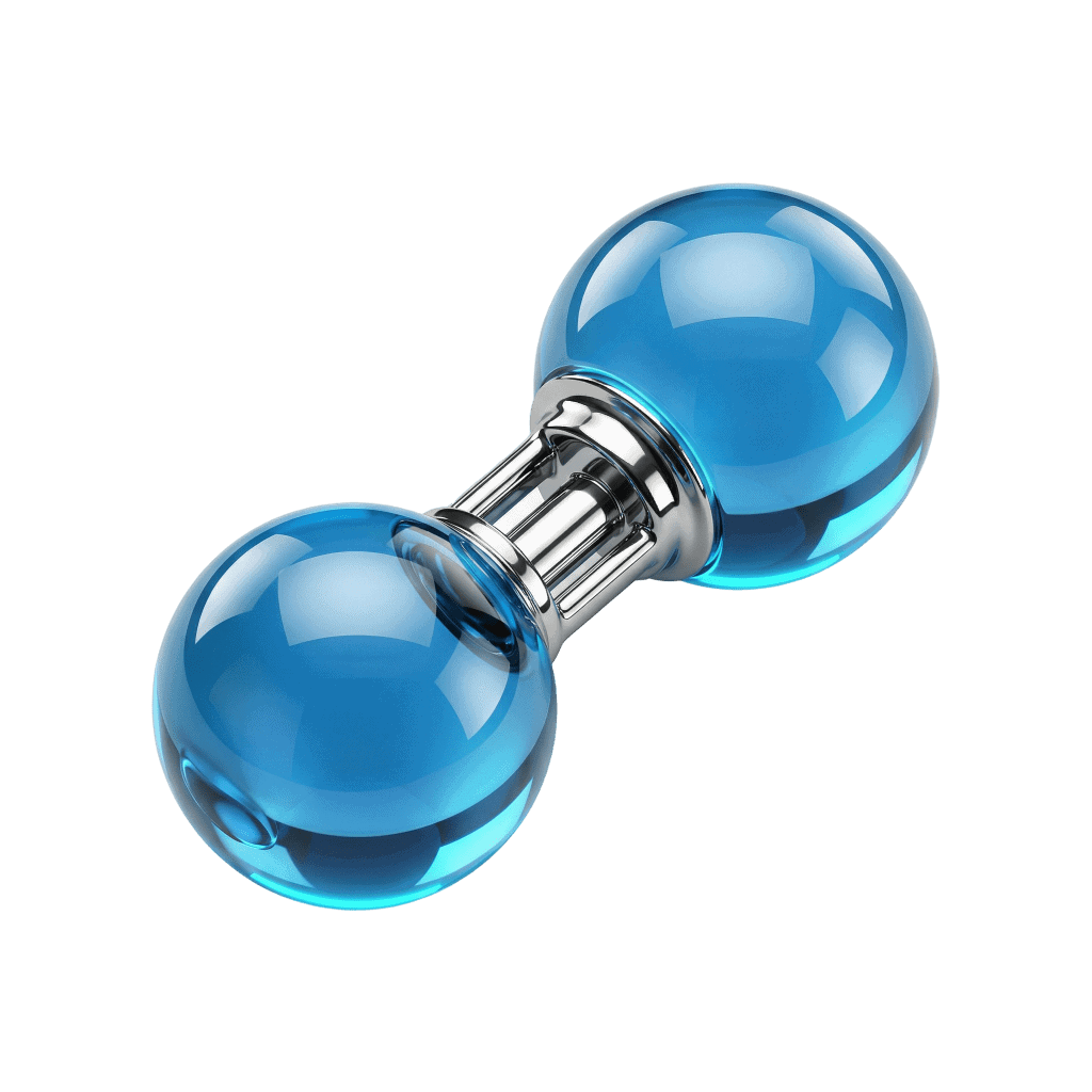 3D rendered oxygen molecule icon representing oxygen consumption measurement
