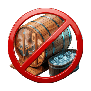 No saunas, hot showers, or ice baths for 2 to 3 hours before your InBody 970 scan